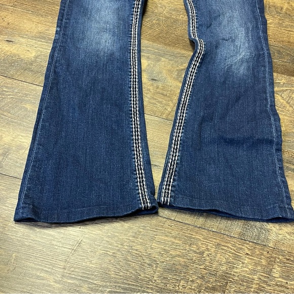 Rock Revival Y2K Royal Boot Cut Low Rise Jeans Women's 28x29 Bling Altered - Picture 7 of 11